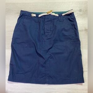 Daughters of the Liberation Anthropologie Navy Skirt With Rope Accent, Size 4